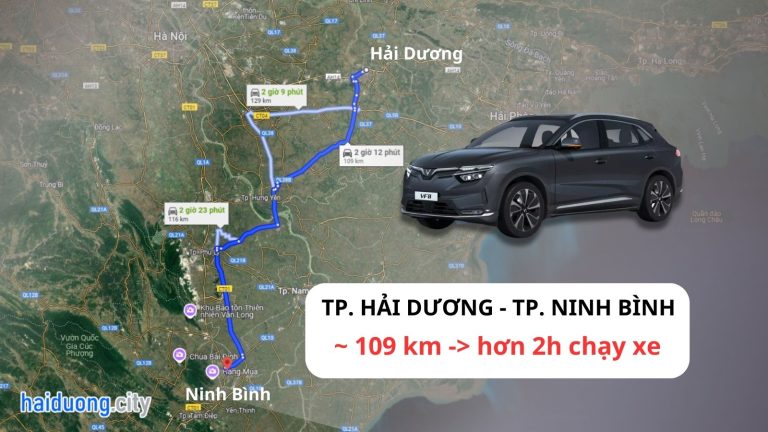 xe ghép hải dương ninh bình, xe ghép ninh bình hải dương, khoảng cách hải dương ninh bình